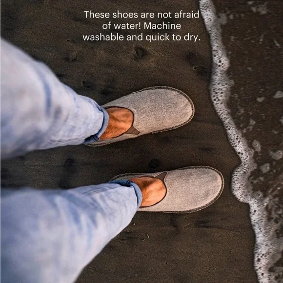 VIBAe Men’s Slip-On Loafers in Charcoal Gray - Picture 7 of 7